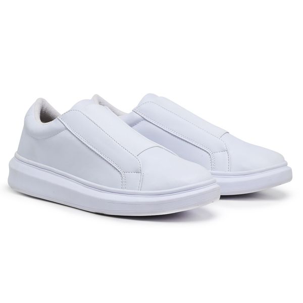Tênis Casual Idealle Elástico Grosso All White