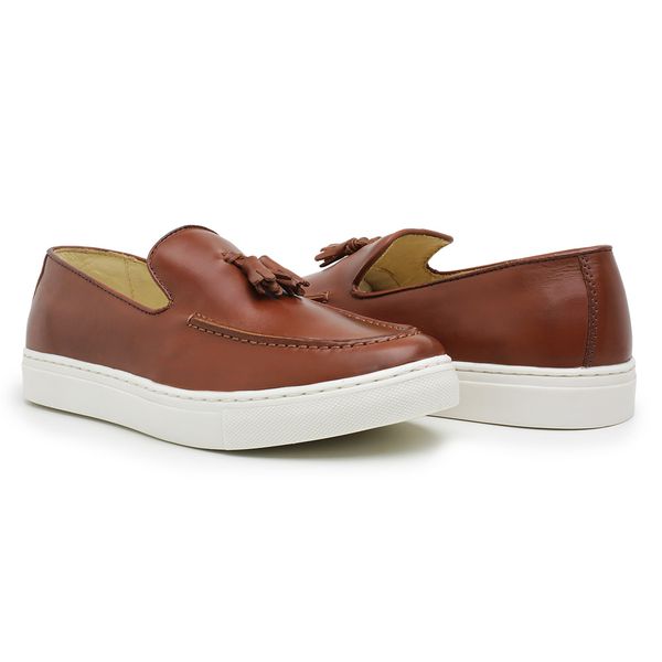 Tenis Casual Idealle Penny Loafer Bambulim Whisk Couro Legítimo