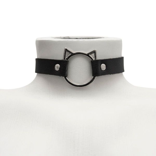 Choker Gargantilha com Pingente de Gatinho