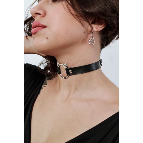 Choker Gargantilha com Pingente de Gatinho