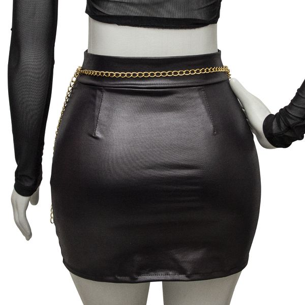Acessório Cinto Body Chain com Três Correntes Dourado
