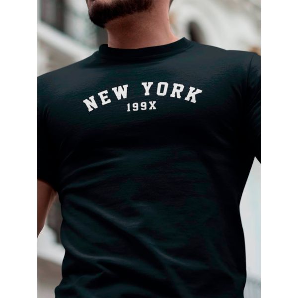 Camiseta Estampada Frente New York 199X