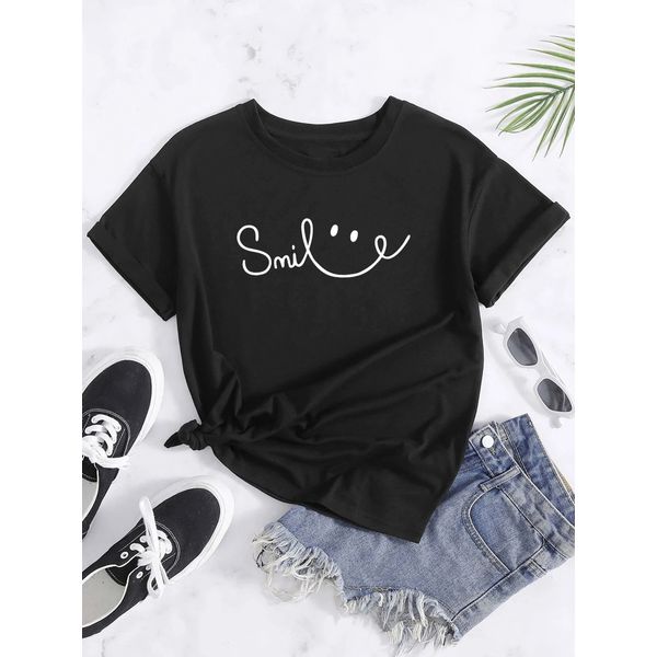 Camiseta Estampada Frente Smile Sorria
