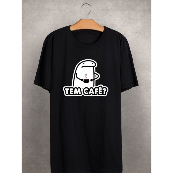 Camiseta Estampada Frente Tem Café