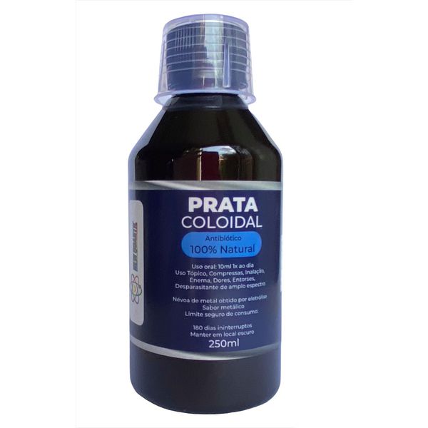 Prata Coloidal New Quantic 10ppm - Frequenciada com padrões quânticos - 250ml