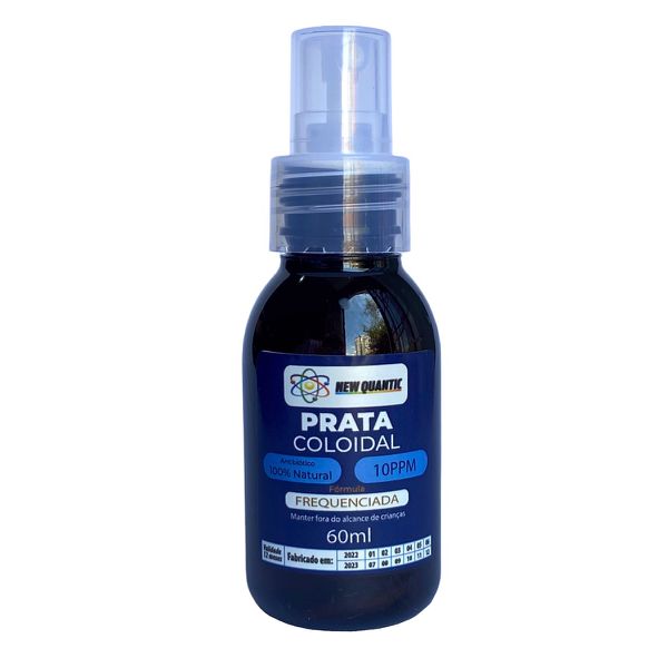 Prata coloidal 10ppm frequenciada em spray - 60ml 