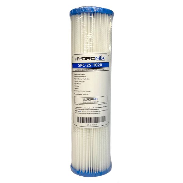 Refil de filtro de partícula lavável Hydronix 20 micras - 10 polegadas