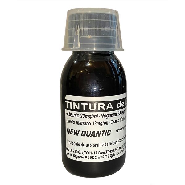 Tintura desparasitante 6 Ervas New Quantic – Curativo hepático/ Hipotensor/ Antioxidante/ Diurético