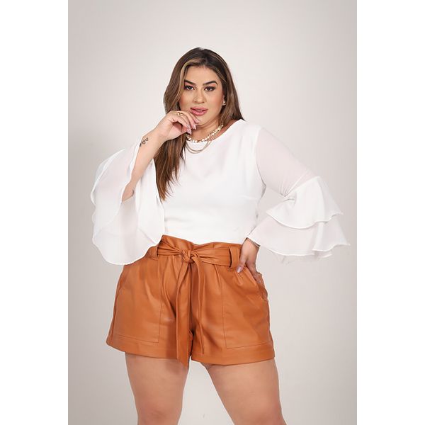 Top Lady White  TAMTAUM PLUS SIZE FASHION