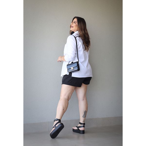 Short Paola white  TAMTAUM PLUS SIZE FASHION