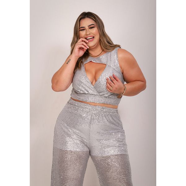 Conjunto Gabi Cream  TAMTAUM PLUS SIZE FASHION