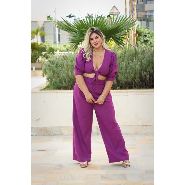 Conjunto Mafe roxo violeta