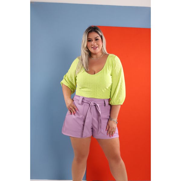 Shorts Aline tulipa