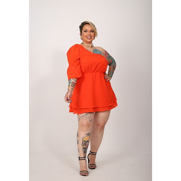 Orange plus hotsell size dress