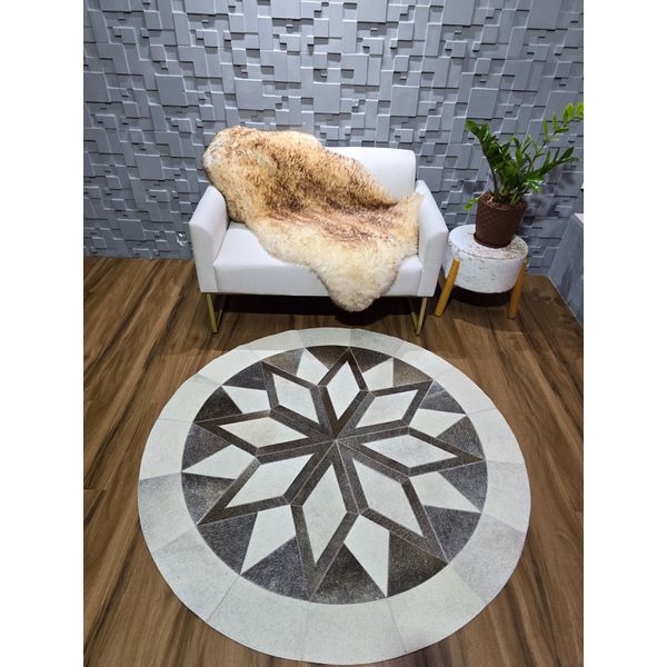 Mandala cinza e branca