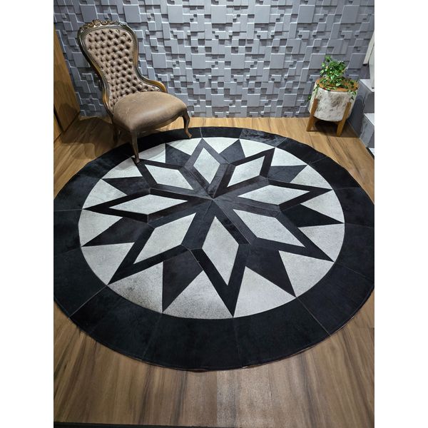 Mandala preta e cinza