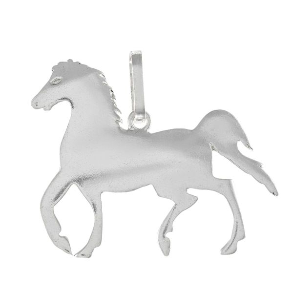 Pingente Cavalo Médio Em Prata 925