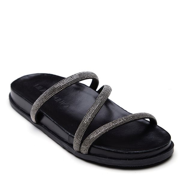 PAPETE LISSA EM COURO PRETO