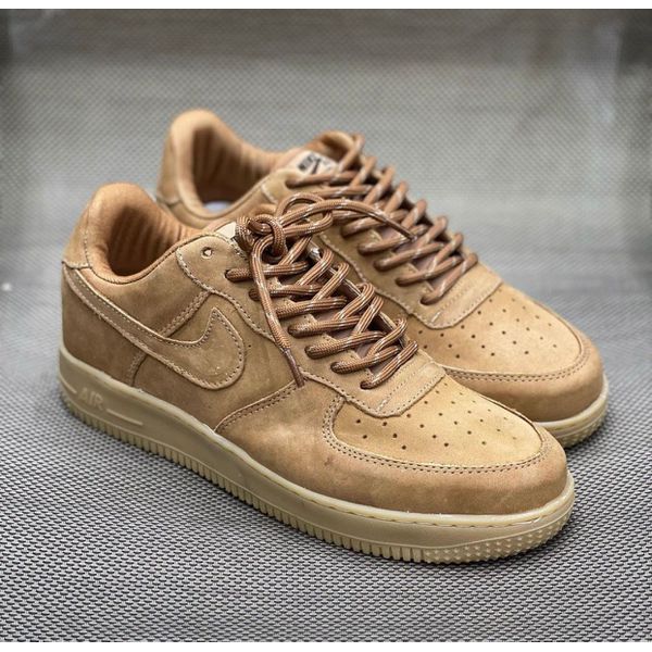 TENIS NK AIR FORCE 1 COURO CARAMELO