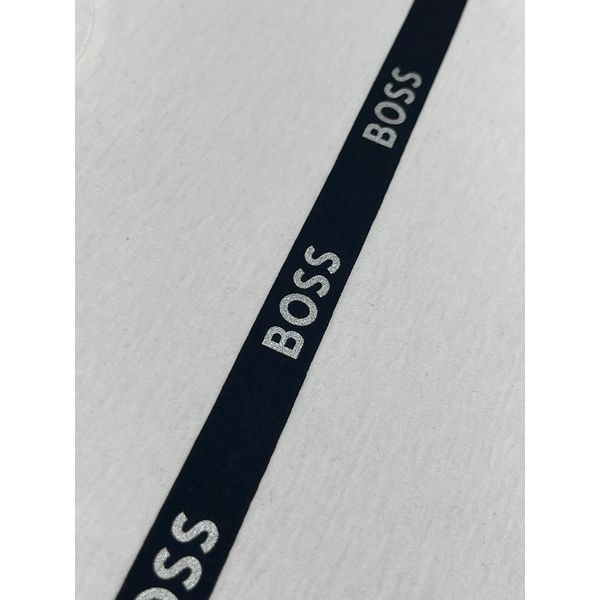 Camiseta Hugo Boss Malha Tanguis Branca Com Escrito Boss