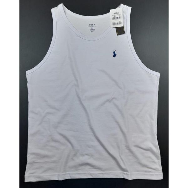 Camiseta Regata Ralph Lauren Malha 100% Algodão Branca