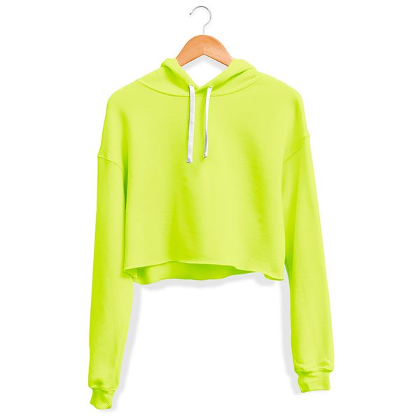 CROPPED CAPUZ VERDE NEON LISO