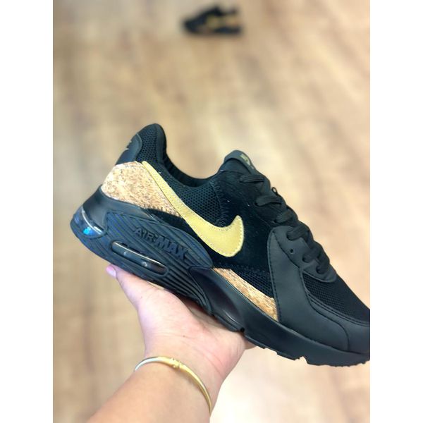 Tenis Nk Air Max Excee Couro Preto Madeira BEM VINDOS