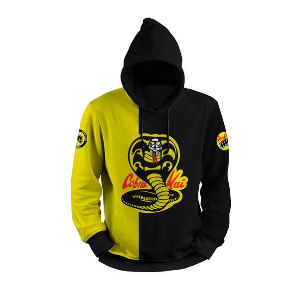 MOLETOM COM CAPUZ COBRA KAI METADE 