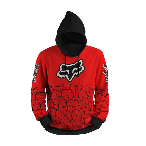 MOLETOM COM SEM CAPUZ FOX VERMELHO