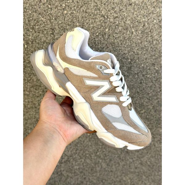 Tenis Masculino New B 9060 Off White E Marrom