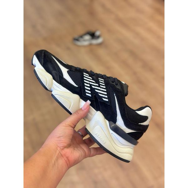 T nis Masculino New B 9060 Couro PRETO BRANCO BEM VINDOS