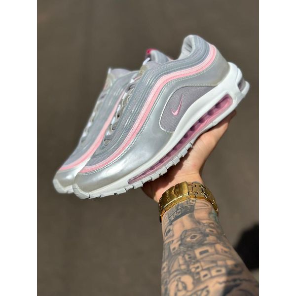 TENIS NK AIR MAX 97 PRATA E ROSA