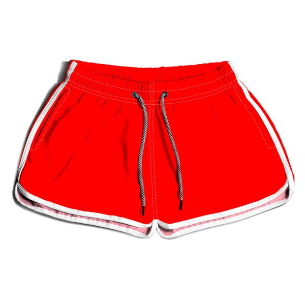 SHORT PRAIA FEMININO LARANJA NEON