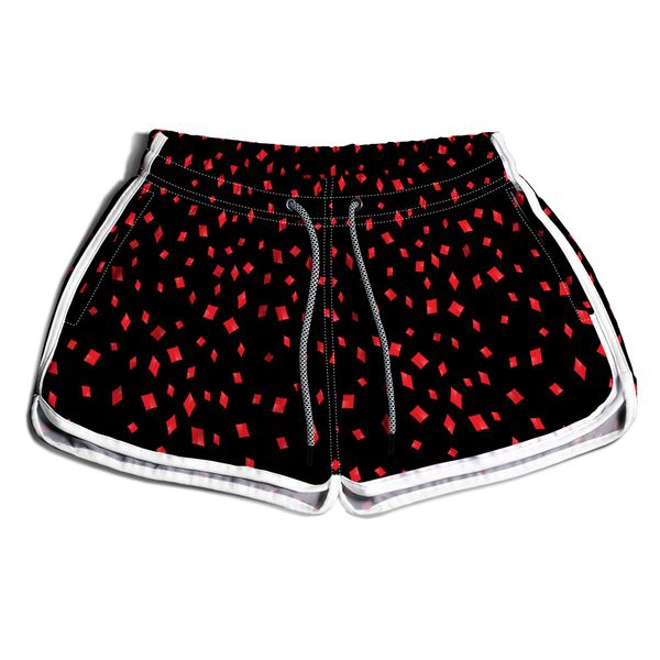 SHORT PRAIA FEMININO POKER NAIPE OURO