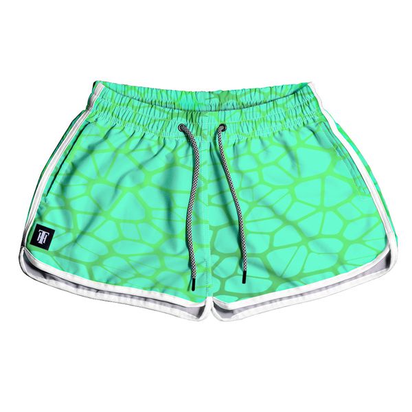 SHORT PRAIA FEMININO TARTARUGA VERDE