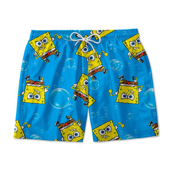 SHORT PRAIA BOB ESPONJA BOLHAS 