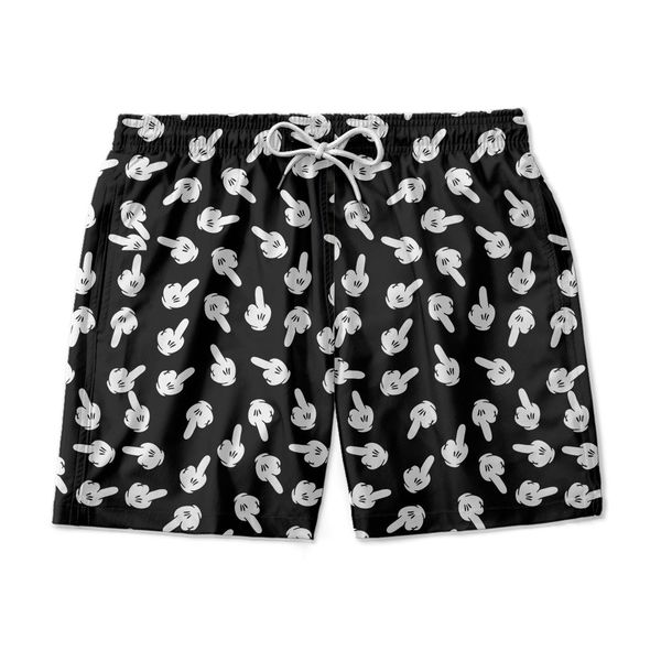 SHORT PRAIA MICKEY DEDOS BLACK