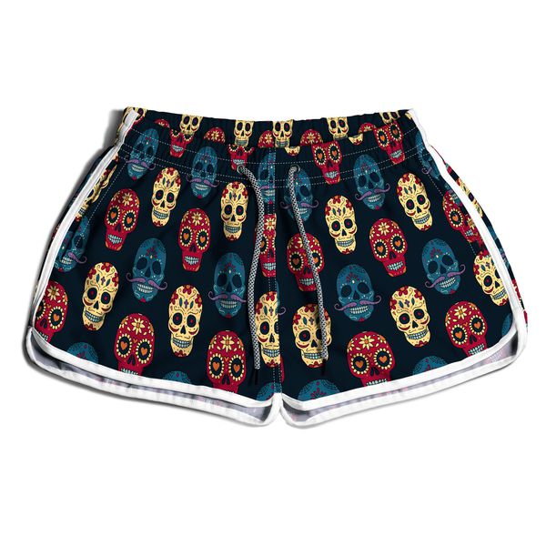 SHORT PRAIA FEMININO CAVEIRAS