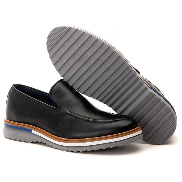 Sapato Loafer Maldivas Confort Preto 2400