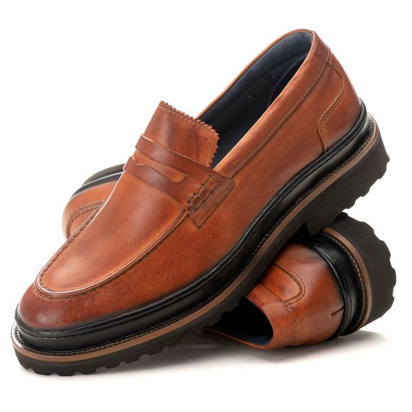 Sapato Loafer Katar Confort Castor 2203