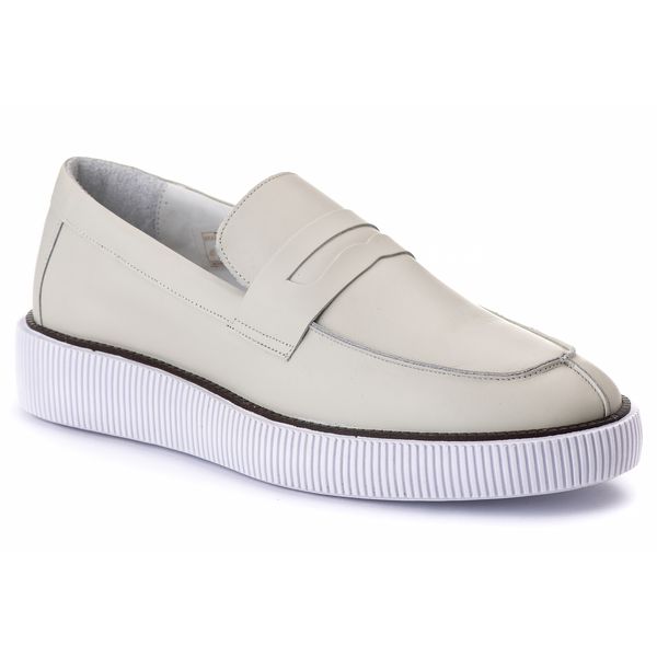 Sapato Loafer Moscow Off White 7901