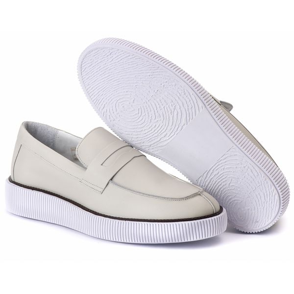 Sapato Loafer Moscow Off White 7901