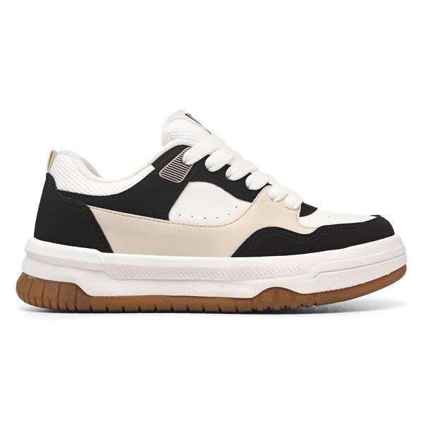 Tênis Casual Street Classic Branco e Preto
