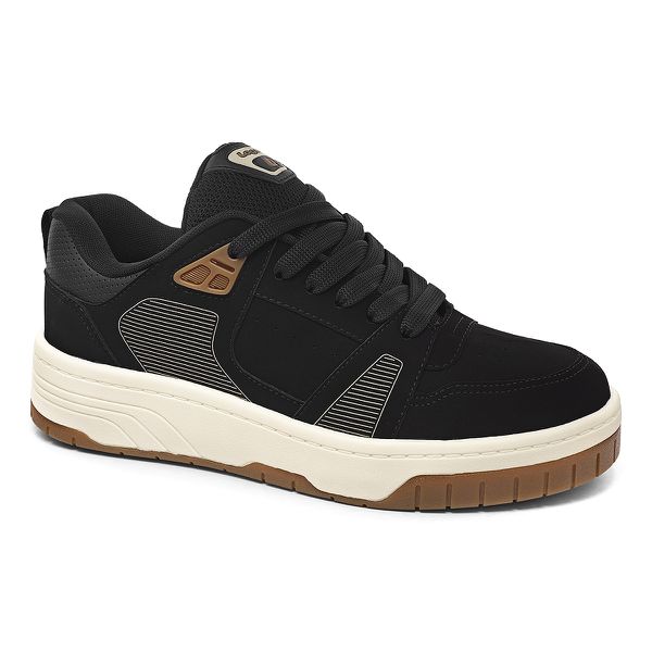 Tênis Street Urban Preto e Champanhe | Tênis Logus