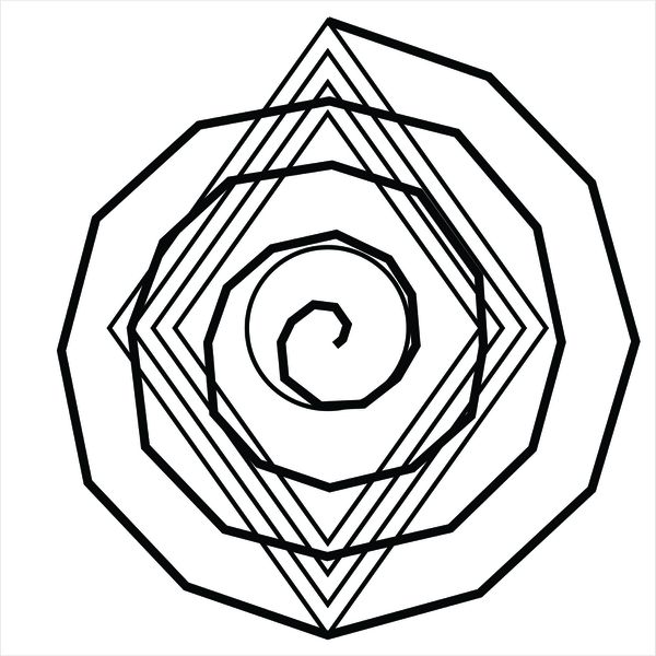 Gráfico Espiral Cósmica PS PVC