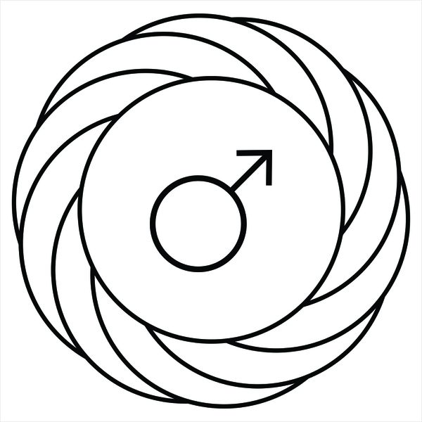 Gráfico Turbilhão com Marte PS PVC