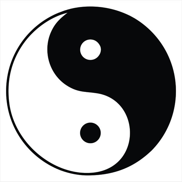 Gráfico Yin e Yang PS PVC