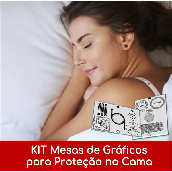 KIT Mesas de Gráficos para Proteção na Cama - Placas Radiônicas para Proteção na Cama