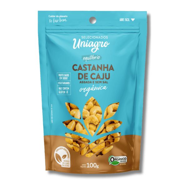 CASTANHA DE CAJU ORGÂNICA - UNIAGRO 100G.
