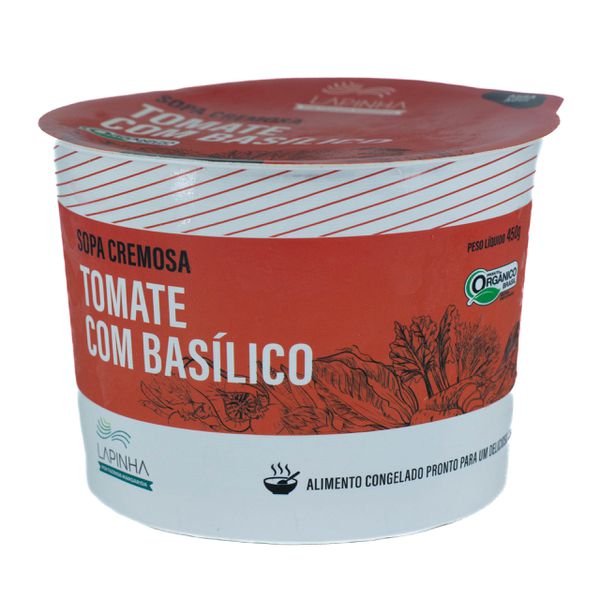 SOPA DE TOMATE COM BASÍLICO - LAPINHA - 450ML.